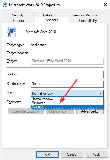 word 2008 for mac default window size